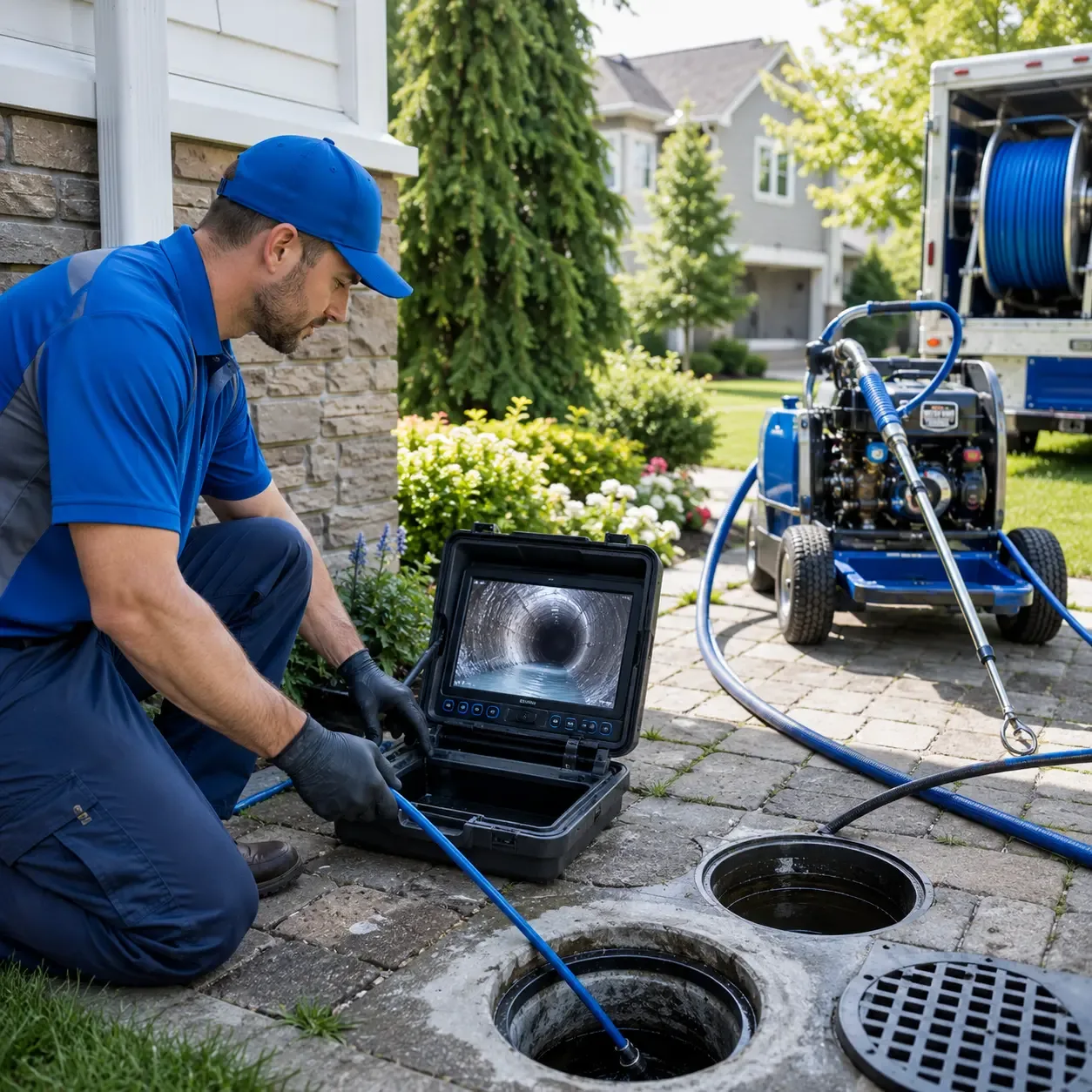 Outdoor drain cleaning professionals serving Brookside, NJ